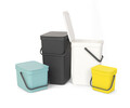 Cos de gunoi, Brabantia, Sort&Go, 16 L, 27.9x22x40.1 cm, polipropilena, gri