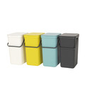 Cos de gunoi, Brabantia, Sort&Go, 16 L, 27.9x22x40.1 cm, polipropilena, gri