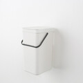 Cos de gunoi, Brabantia, Sort&Go, 16 L, 27.9x22x40.1 cm, polipropilena, gri