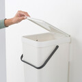 Cos de gunoi, Brabantia, Sort&Go, 16 L, 27.9x22x40.1 cm, polipropilena, gri
