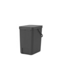 Cos de gunoi, Brabantia, Sort&Go, 25 L, 34x26.5x40 cm, polipropilena, gri