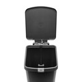 Cos de gunoi cu pedala, Brabantia, StepUp, 25 L, 35.2x28x40.9 cm, polipropilena, gri inchis