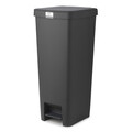 Cos de gunoi cu pedala, Brabantia, StepUp, 40 L, 35.2x28x66.6 cm, polipropilena, gri inchis