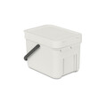 Cos de gunoi, Brabantia, Sort&Go, 6 L, 24.5x20x18.1 cm, polipropilena, gri deschis