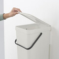Cos de gunoi, Brabantia, Sort&Go, 16 L, 27.9x22x40.1 cm, polipropilena, gri deschis