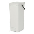 Cos de gunoi, Brabantia, Sort&Go, 40 L, 34.5x26.8x62 cm, polipropilena, gri deschis
