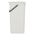 Cos de gunoi, Brabantia, Sort&Go, 40 L, 34.5x26.8x62 cm, polipropilena, gri deschis