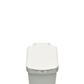 Cos de gunoi cu pedala, Brabantia, StepUp, 10 L, 26.5x20.3x38.1 cm, polipropilena, gri deschis