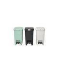 Cos de gunoi cu pedala, Brabantia, StepUp, 10 L, 26.5x20.3x38.1 cm, polipropilena, gri deschis