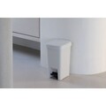 Cos de gunoi cu pedala, Brabantia, StepUp, 10 L, 26.5x20.3x38.1 cm, polipropilena, gri deschis
