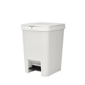 Cos de gunoi cu pedala, Brabantia, StepUp, 25 L, 35.2x28x40.9 cm, polipropilena, gri deschis