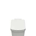 Cos de gunoi cu pedala, Brabantia, StepUp, 25 L, 35.2x28x40.9 cm, polipropilena, gri deschis