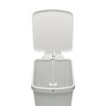 Cos de gunoi cu pedala, Brabantia, StepUp, 25 L, 35.2x28x40.9 cm, polipropilena, gri deschis