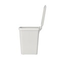Cos de gunoi cu pedala, Brabantia, StepUp, 25 L, 35.2x28x40.9 cm, polipropilena, gri deschis