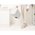 Cos de gunoi cu pedala, Brabantia, StepUp, 25 L, 35.2x28x40.9 cm, polipropilena, gri deschis