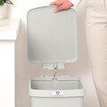 Cos de gunoi cu pedala, Brabantia, StepUp, 25 L, 35.2x28x40.9 cm, polipropilena, gri deschis