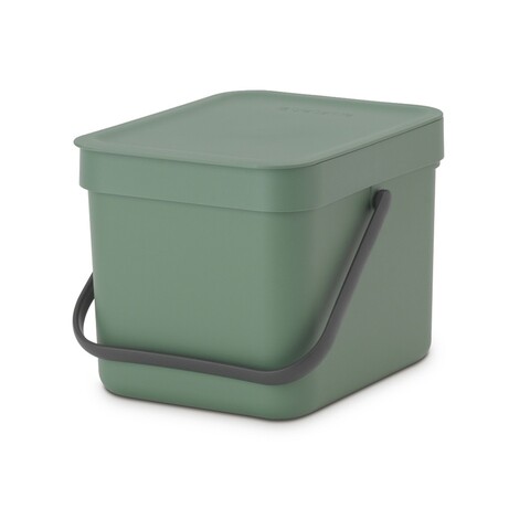 Cos de gunoi, Brabantia, Sort&Go, 6 L, 24.5x20x18.1 cm, polipropilena, verde brad