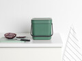 Cos de gunoi, Brabantia, Sort&Go, 6 L, 24.5x20x18.1 cm, polipropilena, verde brad