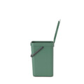 Cos de gunoi, Brabantia, Sort&Go, 12 L, 24.9x20x35.1 cm, polipropilena, verde brad