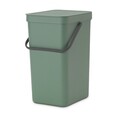Cos de gunoi, Brabantia, Sort&Go, 16 L, 27.9x22x40.1 cm, polipropilena, verde brad