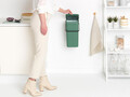 Cos de gunoi, Brabantia, Sort&Go, 16 L, 27.9x22x40.1 cm, polipropilena, verde brad