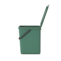 Cos de gunoi, Brabantia, Sort&Go, 25 L, 34.5x26.8x40.1 cm, polipropilena, verde brad