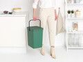 Cos de gunoi, Brabantia, Sort&Go, 25 L, 34.5x26.8x40.1 cm, polipropilena, verde brad
