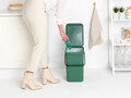 Cos de gunoi, Brabantia, Sort&Go, 25 L, 34.5x26.8x40.1 cm, polipropilena, verde brad