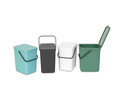 Cos de gunoi, Brabantia, Sort&Go, 25 L, 34.5x26.8x40.1 cm, polipropilena, verde brad