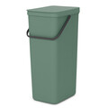 Cos de gunoi, Brabantia, Sort&Go, 40 L, 34.5x26.8x62 cm, polipropilena, verde brad