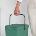 Cos de gunoi, Brabantia, Sort&Go, 40 L, 34.5x26.8x62 cm, polipropilena, verde brad