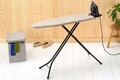Masa de calcat, Brabantia A, Denim Grey, 110x30 cm, 7 pozitii de reglare, otel/bumbac