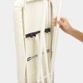Masa de calcat, Brabantia B, Cotton Flower, 124x38 cm, 7 pozitii de reglare, polipropilena/otel/bumbac