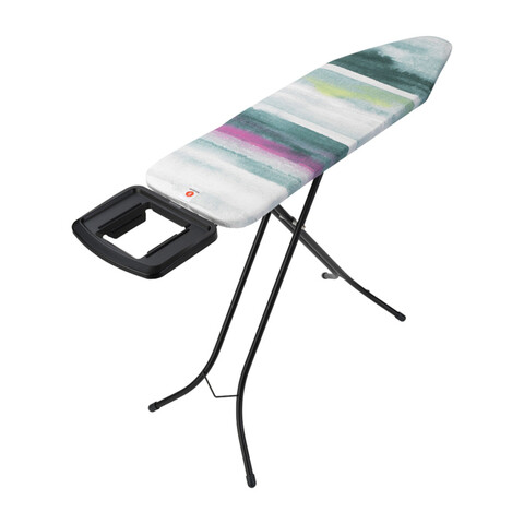 Masa de calcat, Brabantia B, Morning Breeze, 124x38 cm, 7 pozitii de reglare, otel/bumbac
