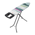 Masa de calcat, Brabantia B, Morning Breeze, 124x38 cm, 7 pozitii de reglare, otel/bumbac