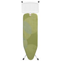 Masa de calcat, Brabantia B, Calm Rustle, 124x38 cm, 7 pozitii de reglare, cu suport statie de calcat, otel/bumbac