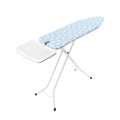 Masa de calcat, Brabantia B, PerfectFlow Fresh Breeze, 124x38 cm, 7 pozitii de reglare, cu suport statie de calcat, otel/bumbac