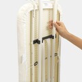 Masa de calcat, Brabantia B, PerfectFlow Bubbles, 124x38 cm, 7 pozitii de reglare, cu suport statie de calcat, polipropilena/otel/bumbac