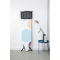 Masa de calcat, Brabantia B, PerfectFlow Spring Bubbles, 124x38 cm, 7 pozitii de reglare, cu suport statie de calcat, otel/bumbac