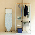 Masa de calcat, Brabantia C, Fresh Breeze, 124x45 cm, 7 pozitii de reglare, cu suport statie de calcat, otel/bumbac