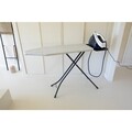 Masa de calcat, Brabantia C, Denim Grey, 124x45 cm, 7 pozitii de reglare, cu suport statie de calcat, otel/bumbac, gri denim