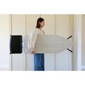 Masa de calcat, Brabantia C, Denim Grey, 124x45 cm, 7 pozitii de reglare, cu suport statie de calcat, otel/bumbac, gri denim