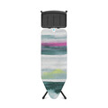 Masa de calcat, Brabantia C, Morning Breeze, 124x45 cm, 7 pozitii de reglare, cu suport statie de calcat, otel/bumbac