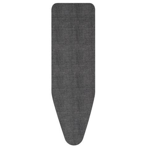 Husa pentru masa de calcat, Brabantia C, Denim Black, 124x45 cm, 8 mm spuma, bumbac, negru denim