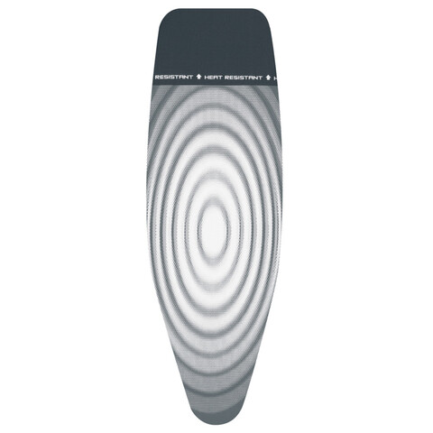 Husa pentru masa de calcat, Brabantia D, Titan Oval, 135x45 cm, 4 mm spuma + 4 mm fetru, bumbac