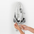 Suport pentru fierul de calcat, fixare pe perete, Brabantia, Cool Grey, 16x19.5x38.1 cm, polipropilena/otel, gri