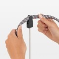 Sistem de prindere cablu fier de calcat, Brabantia, Dark Grey, 64.7x10 cm, polipropilena/otel, gri inchis