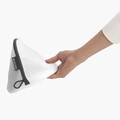 Husa pentru spalat sutiene, Brabantia, Wash bag, 26.5x18.5x15.5 cm, textil, alb/gri