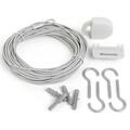 Set sfoara pentru haine cu accesorii, Brabantia, White, 12 m capacitate de uscare, polipropilena, alb