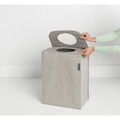 Cos de rufe, Brabantia, Grey, 55 L, 29.5x40.5x54 cm, textil, gri